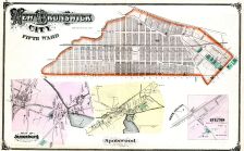New Brunswick City - Ward 5, Jamesburg - Plan of, Spotswood, North Stelton, Stelton, Middlesex County 1876